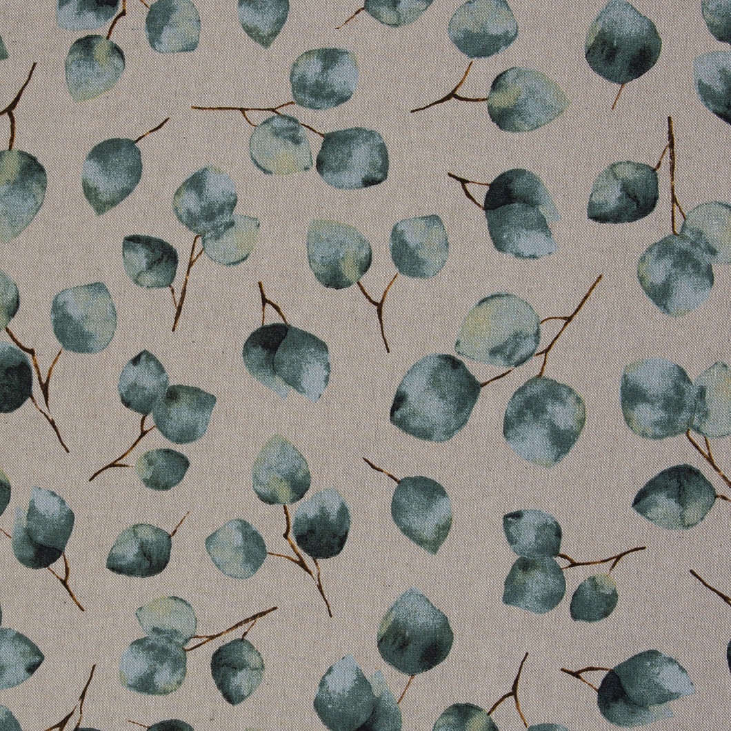 Canvas Dekostoff, Eukalyptus Toni natur 10cm
